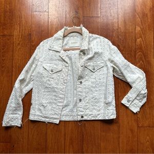 BLANK NYC white denim jacket